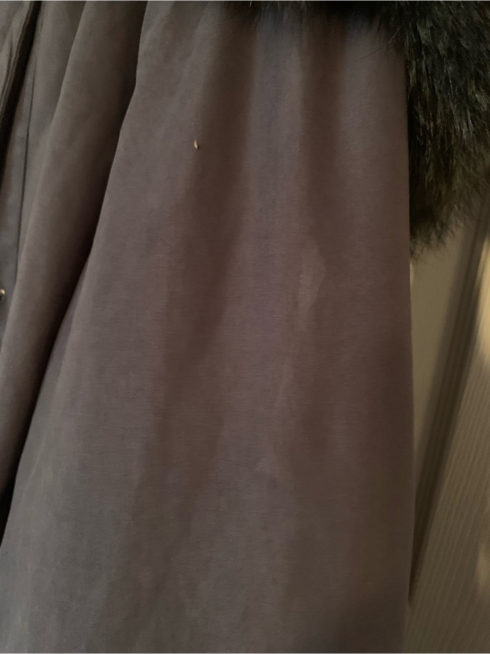 Utex Olive Green Puffer Coat with Faux Fur Accent - Picture 10 of 10